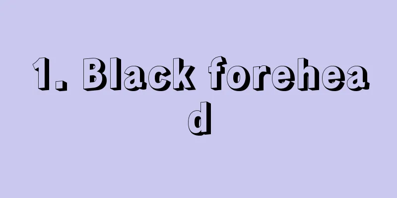 1. Black forehead