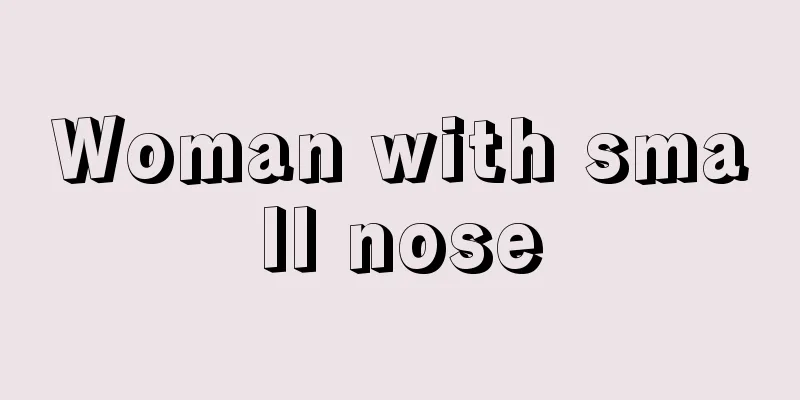 Woman with small nose