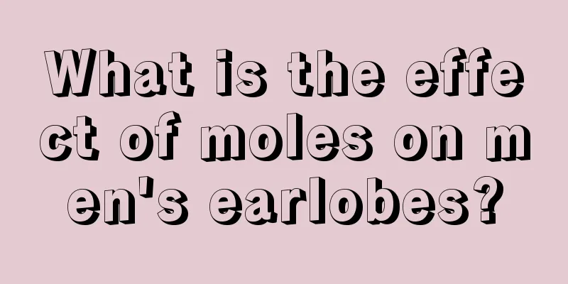 What is the effect of moles on men's earlobes?