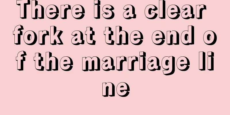 There is a clear fork at the end of the marriage line
