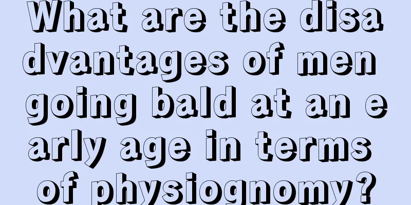 What are the disadvantages of men going bald at an early age in terms of physiognomy?