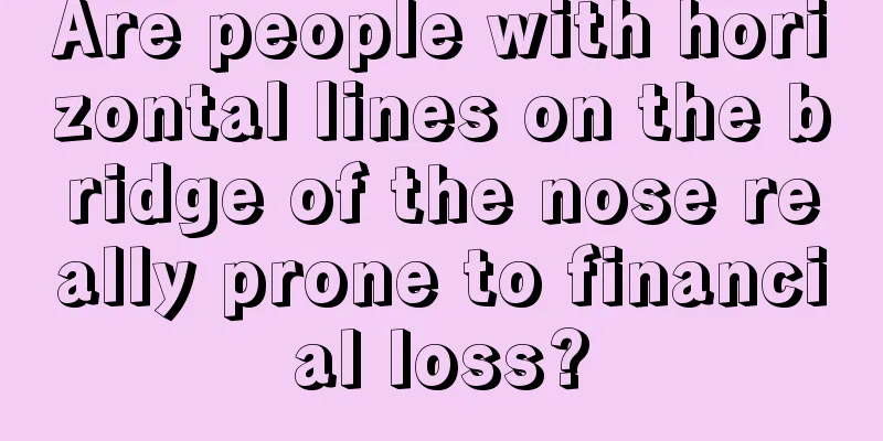 Are people with horizontal lines on the bridge of the nose really prone to financial loss?