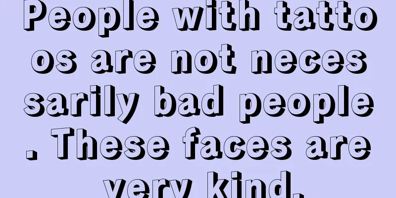 People with tattoos are not necessarily bad people. These faces are very kind.