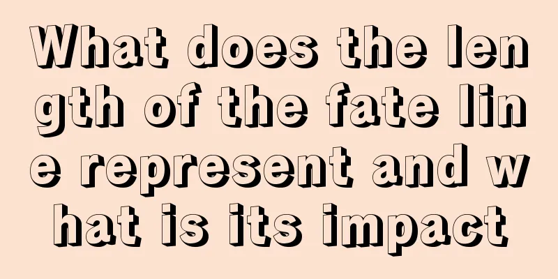 What does the length of the fate line represent and what is its impact