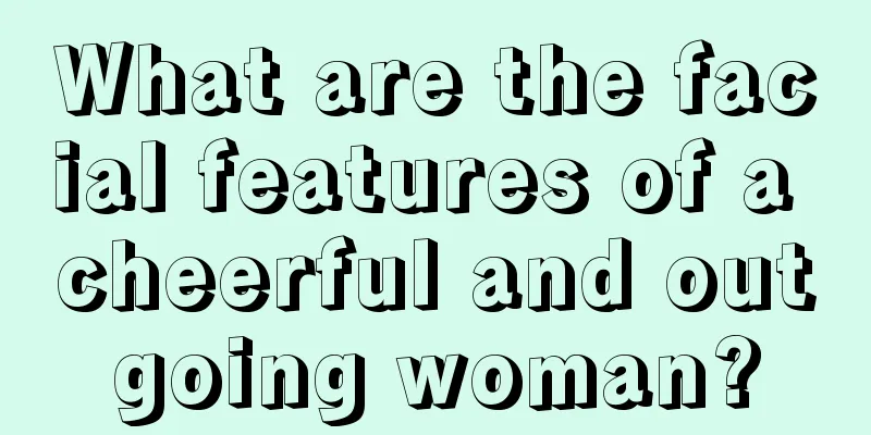 What are the facial features of a cheerful and outgoing woman?