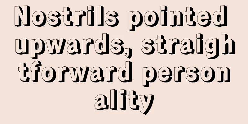 Nostrils pointed upwards, straightforward personality