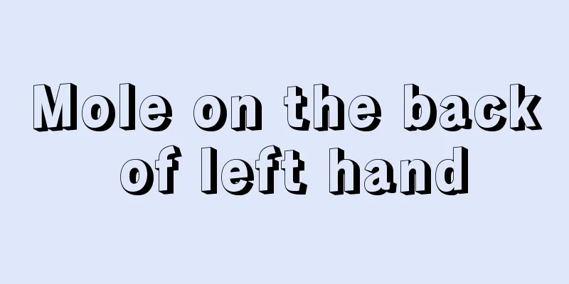 Mole on the back of left hand