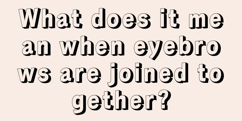 What does it mean when eyebrows are joined together?