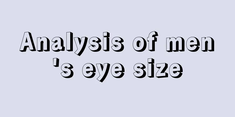 Analysis of men's eye size