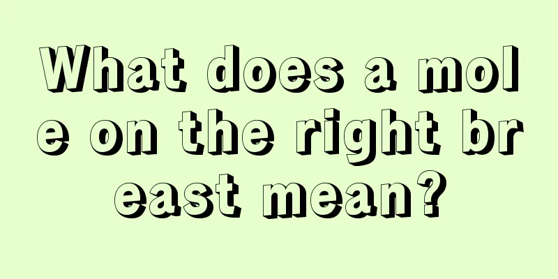 What does a mole on the right breast mean?