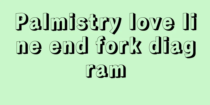 Palmistry love line end fork diagram