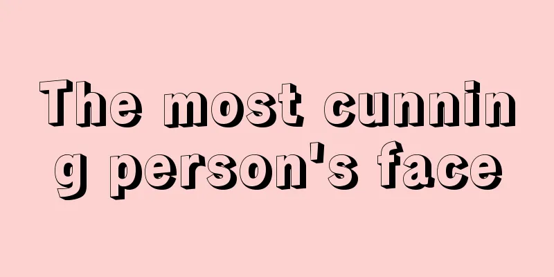 The most cunning person's face