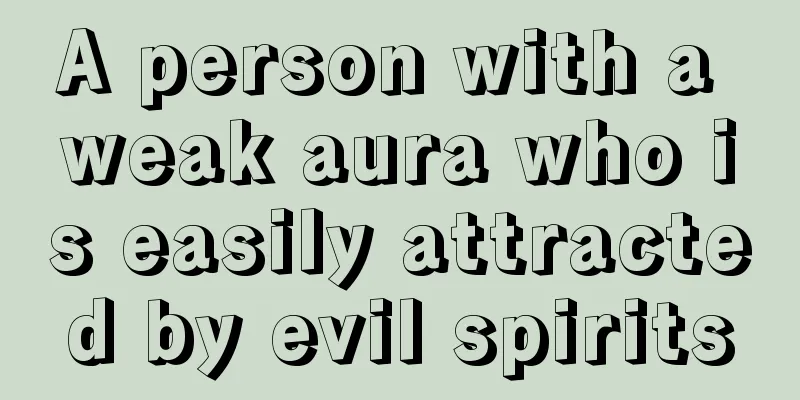 A person with a weak aura who is easily attracted by evil spirits