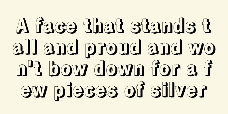 A face that stands tall and proud and won't bow down for a few pieces of silver