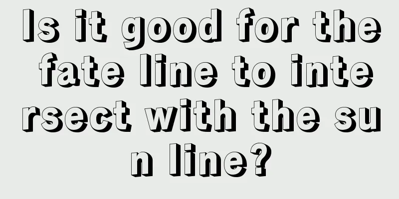 Is it good for the fate line to intersect with the sun line?