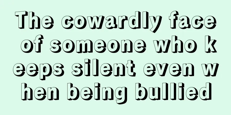 The cowardly face of someone who keeps silent even when being bullied