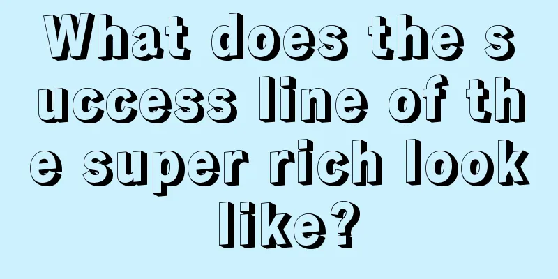 What does the success line of the super rich look like?
