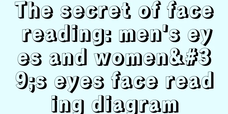 The secret of face reading: men's eyes and women's eyes face reading diagram