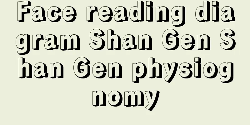 Face reading diagram Shan Gen Shan Gen physiognomy