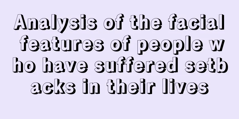 Analysis of the facial features of people who have suffered setbacks in their lives