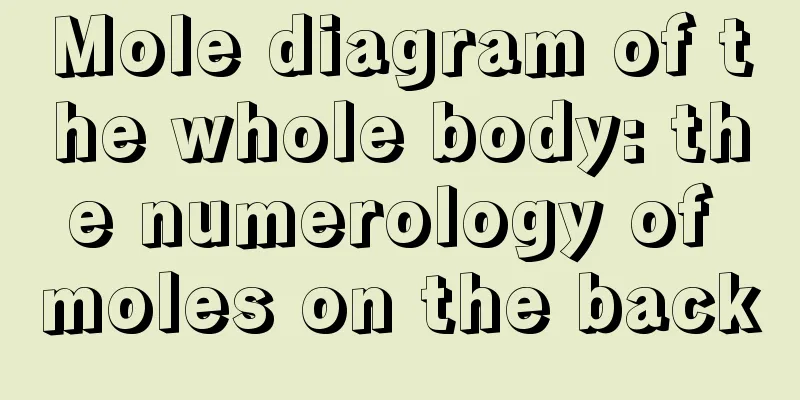Mole diagram of the whole body: the numerology of moles on the back