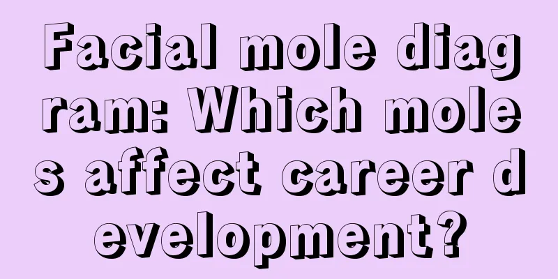 Facial mole diagram: Which moles affect career development?