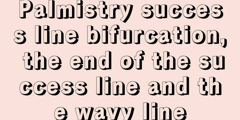 Palmistry success line bifurcation, the end of the success line and the wavy line