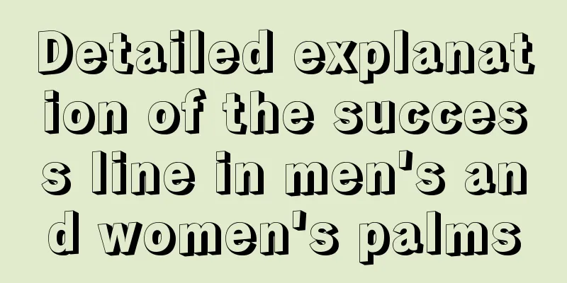 Detailed explanation of the success line in men's and women's palms