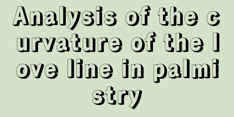 Analysis of the curvature of the love line in palmistry
