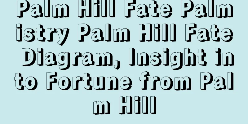 Palm Hill Fate Palmistry Palm Hill Fate Diagram, Insight into Fortune from Palm Hill