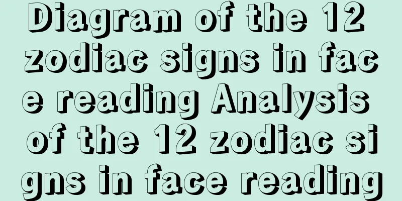 Diagram of the 12 zodiac signs in face reading Analysis of the 12 zodiac signs in face reading