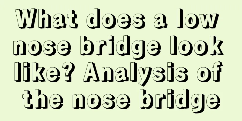 What does a low nose bridge look like? Analysis of the nose bridge