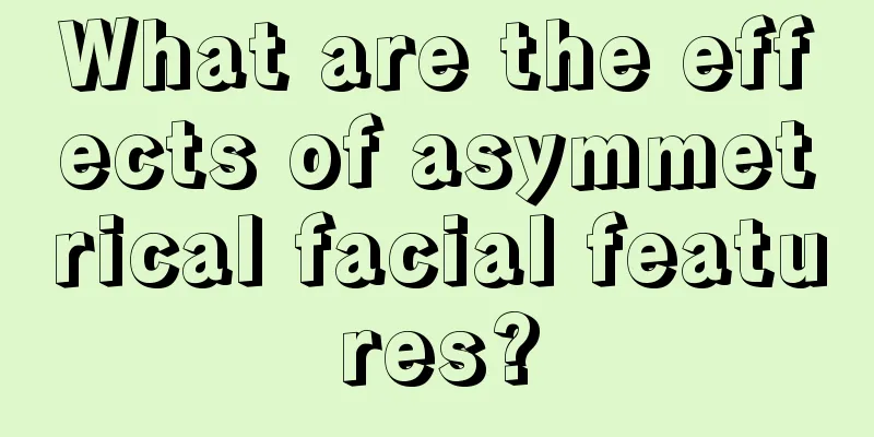 What are the effects of asymmetrical facial features?