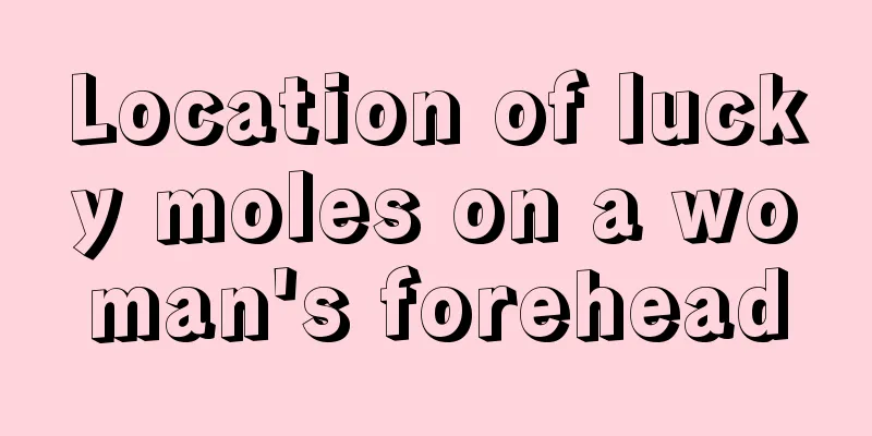 Location of lucky moles on a woman's forehead