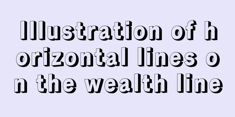 Illustration of horizontal lines on the wealth line