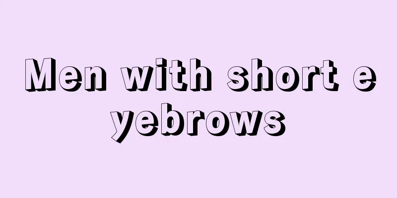 Men with short eyebrows