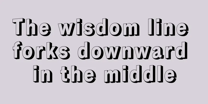 The wisdom line forks downward in the middle