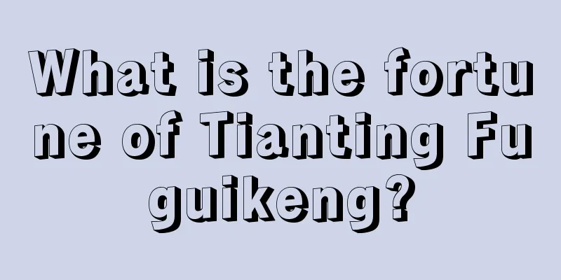 What is the fortune of Tianting Fuguikeng?