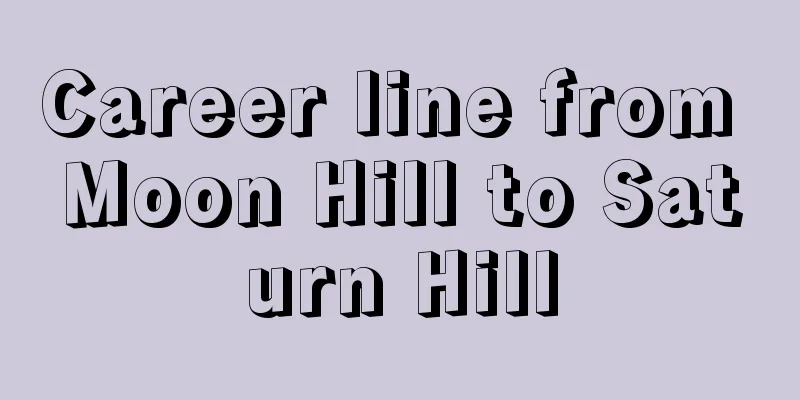 Career line from Moon Hill to Saturn Hill