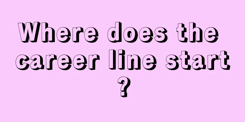 Where does the career line start?