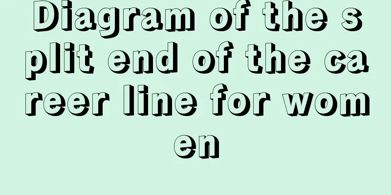 Diagram of the split end of the career line for women