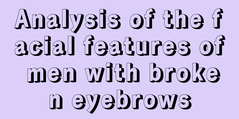 Analysis of the facial features of men with broken eyebrows