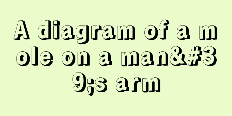 A diagram of a mole on a man's arm