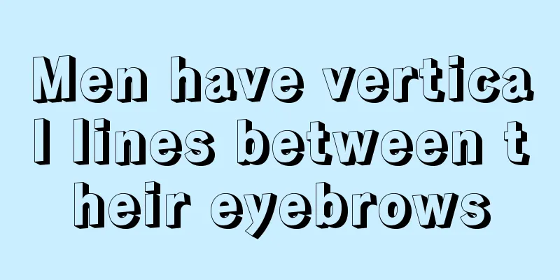Men have vertical lines between their eyebrows