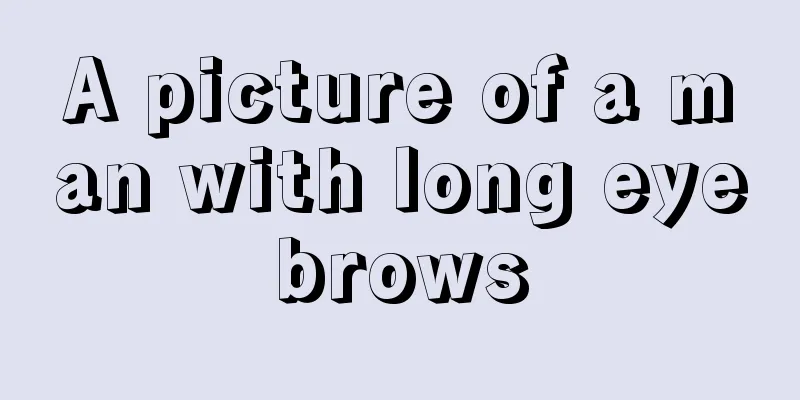 A picture of a man with long eyebrows