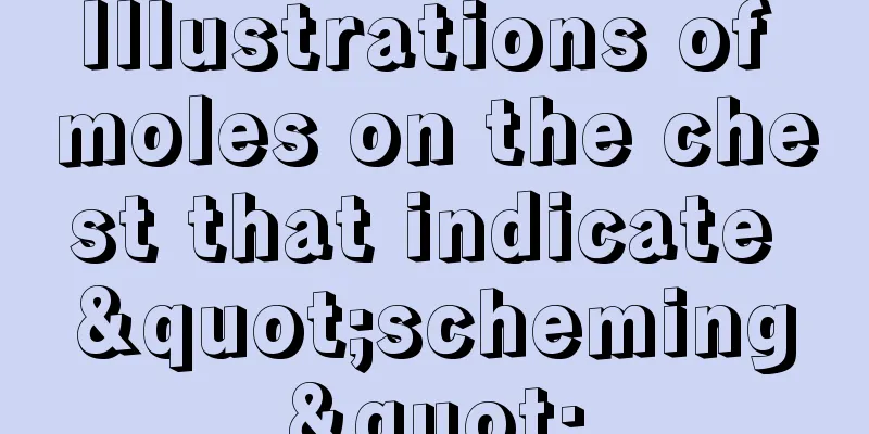 Illustrations of moles on the chest that indicate "scheming"