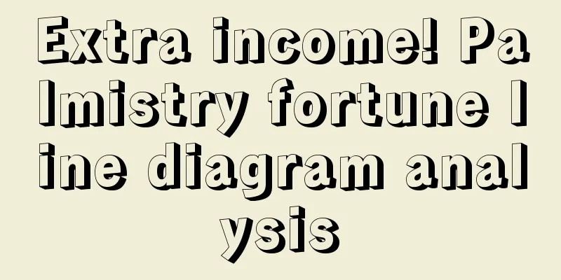Extra income! Palmistry fortune line diagram analysis