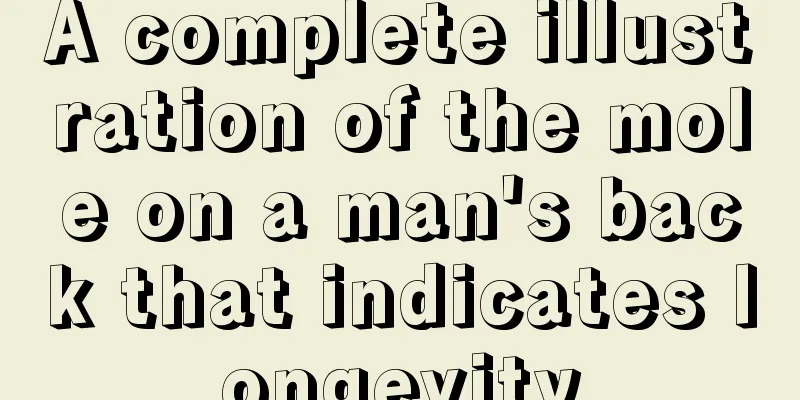 A complete illustration of the mole on a man's back that indicates longevity