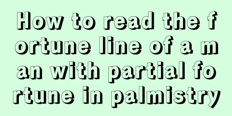 How to read the fortune line of a man with partial fortune in palmistry