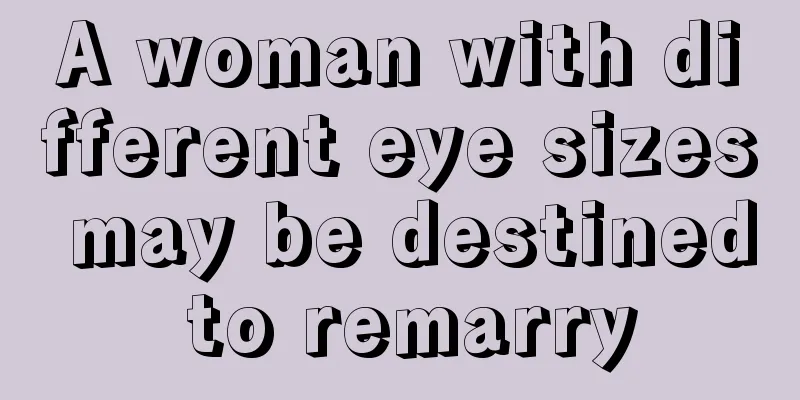 A woman with different eye sizes may be destined to remarry